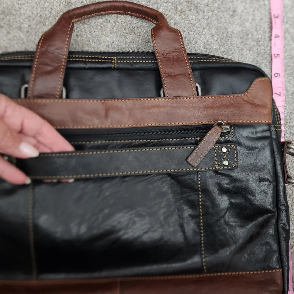 Men's laptop bag genuine leather Jack Georges